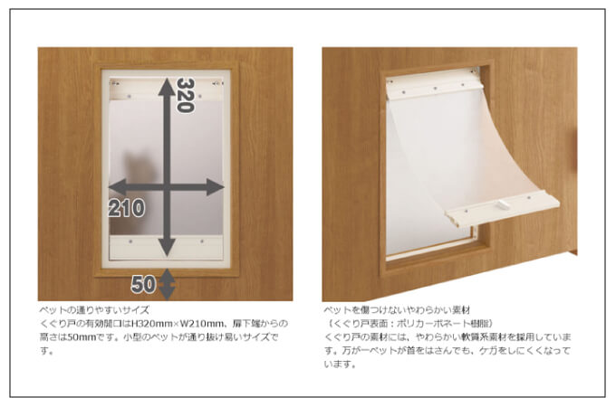 大建工業のペットドア