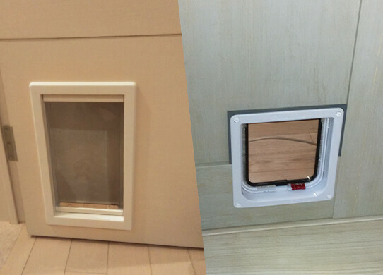 アカシヤのペットドア