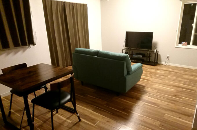 くつろぎスペースの位置が悪いリビング