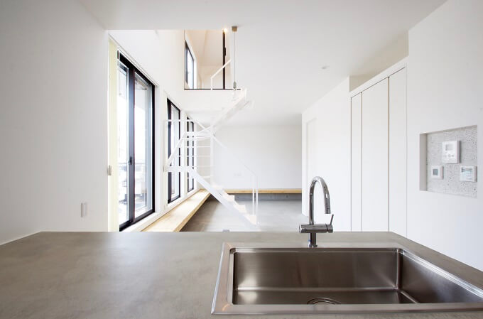 キッチンから見た風景