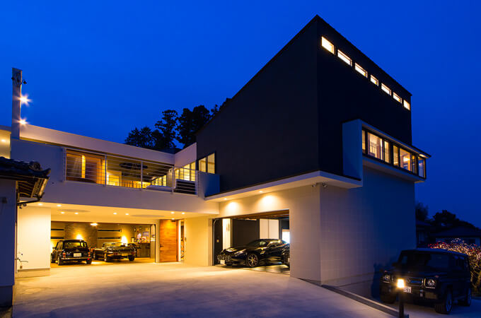 ガレージハウスの外観