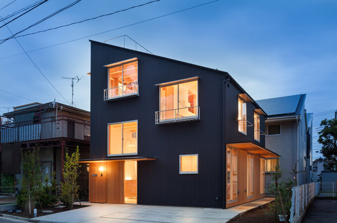 公園の家の外観