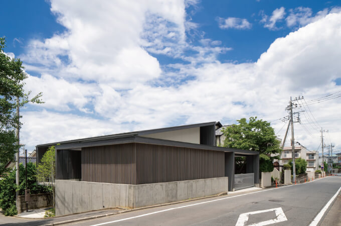 『借景の家』昼間の外観