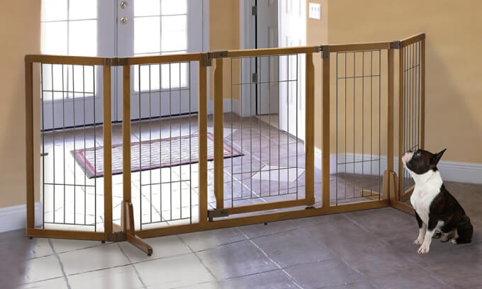 置き型のペットフェンス