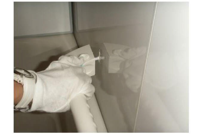 手すりがとれている