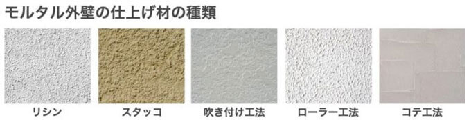 モルタル仕上げの種類
