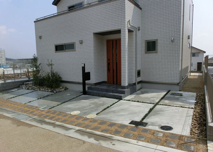 「オープン外構施工例」