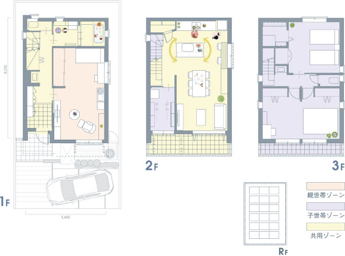 ヘーベルハウス-二世帯間取り図2