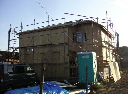 上棟から1ヶ月後の家
