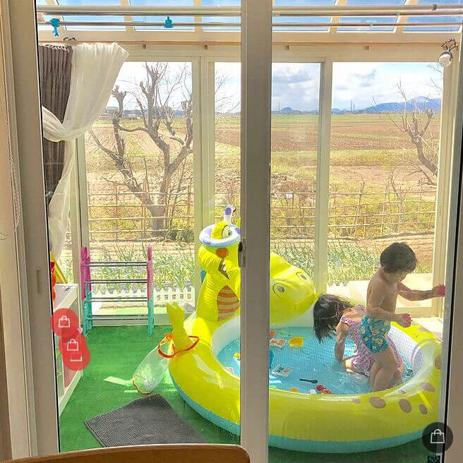 サンルーム プール置き場