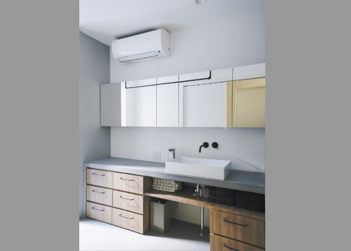 生活感がないパウダールーム