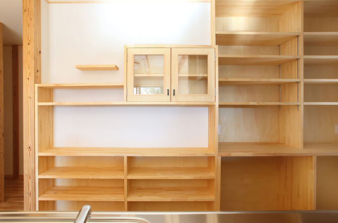 造作の壁面収納